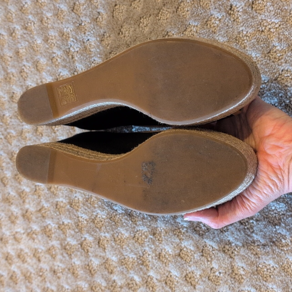 Tory Burch Wedged Raffia Espadrille Platform Sandals - Picture 13 of 13